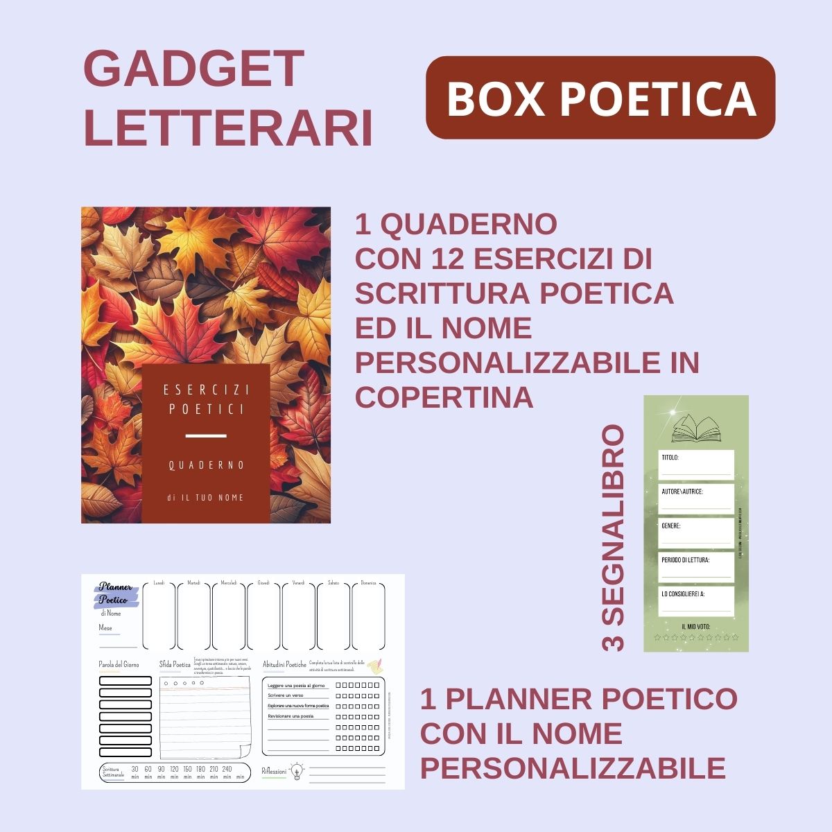 gadget letterari susil edizioni