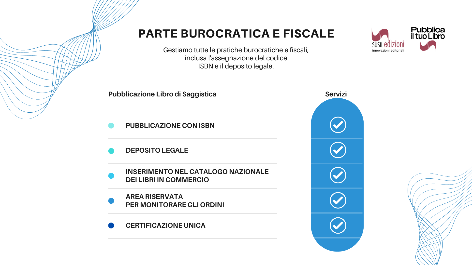 parte burocratica e fiscale pubblicazione saggio susil edizioni